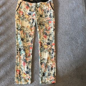 Floral H&M pants, size 8